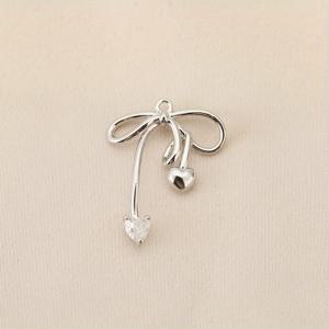 TEMU 큐빅 지르코니아 장식 6개, 목걸이 만들기 및 DIY 공예를 위한 구리 리본 펜던트 장신구 부품