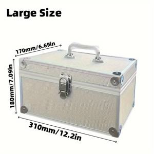 TEMU 알루미늄 합금 박스, 금고, 파일 박스, 하드웨어 도구 장비 박스, 사운드 카드 보관 박스, 항공 모델 박스, 알루미늄 합금 공구함 보관 박스, 휴대용 가정용 하드웨어, 안전 보호 박스, 문서 안전 보관,항공 모델 보관함,악기 케이스,파일 보관함,Office Document Organ