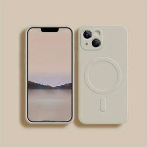 TEMU 아이폰 모델 16, 15, 14, 13, 12, 11 프로 맥스, 미니, XR, XS, XR, XS 맥스와 호환되는 자석 무선 충전 케이스, 소프트 TPU 백 커버 포함, Magsafe 기능이 있는 폰 케이스, Magsafe 미니 폰 케이스, 자석 프, 이프 커버, 새로운 디자인, 편리한 커버