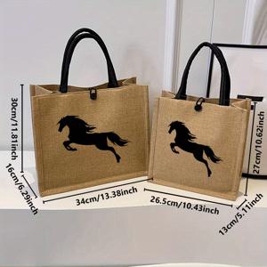 TEMU 2개/1세트 신상 트렌디 토트백 + 소형 비치토트백, 대용량 스타일리시 내구성 여성 가방 생일 파티 선물 핸드백, 일상 및 쇼핑용 B52H