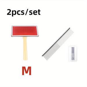 TEMU 2개 세트 스테인리스 스틸 마크라메 프린지 빗, 전문가용 내구성 있는 애완동물 빗, 뜨개질 코드 제작, 벽걸이, 애완동물 머리 빗기용