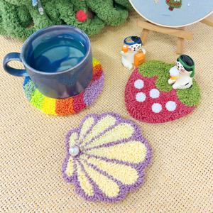 TEMU 3pcs HAND U JOURNEY 펀치 네델러 자수 키트, DIY 필트 버섯, 및 오이 디자인, 2.2mm 네델러, 자수 플로스 및 플라스틱 후크 포함, 크리스마스 테마 크래프트 세트 포함