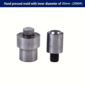 TEMU 고경도 강철 아이릿 펀칭 도구 세트 - 가죽 공예 리벳, 내구성 있는 아이릿 펀치 다이 키트 - 스냅 패스너용 - 7가지 크기(4.5/5/6/8/10/12/20mm), 내부식 코팅 처리된 견고한 강철 아이릿 몰드 세트