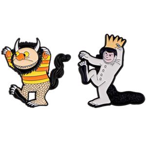 TEMU 2개 세트 BKBKAAK 에나멜 핀 - 백팩, 재킷, 모자용 화려한 색상과 섬세한 디테일의 기발한 만화 캐릭터 브로치 - 귀여운 노벨티 액세서리