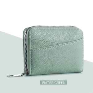 TEMU 1pc 미니 가죽 카드 홀더 지갑, 심플한 스타일, 내구성, 부드러운 터치, 리플 디테일, 다중 슬롯, 동전 지갑, 일상 사용, , 크리스마스, 선생님의 날 선물