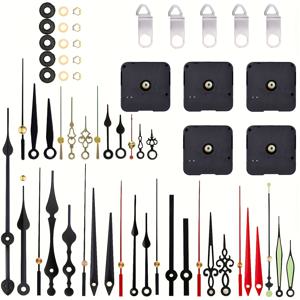 TEMU 9개의 쿼츠 & 12개의 핸드 세트가 포함된 DIY 시계 수리 키트 - 배터리 작동, 창의적인 프로젝트 및 손상된 시계 수리용 이상적, 시계 애호가를 위한 완벽한 선물