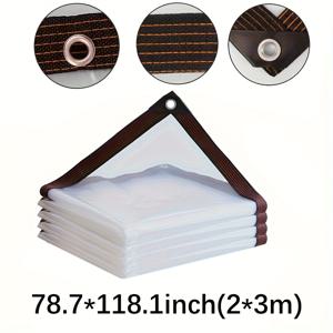 TEMU 정원 창문용 투명 방수 커버 타프, 발코니 및 온실 야외 보호, 식물 보호, 캠핑용 보온 천, 방풍 눈막