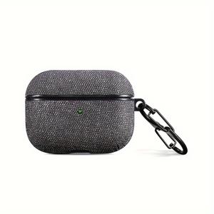 TEMU 스타일리시하고 미니멀한 천 패턴 무선 이어폰 보호 케이스, TPU로 제작, 충격 방지, 다양한 크기와 색상으로 제공, for Airpods 1/2/3/4/Pro/Pro 2세대와 호환 가능합니다.