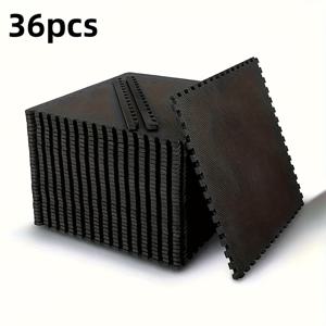 TEMU 36개 폴리에틸렌 폼 운동 매트 세트, 30cm x 30cm, 방습, 미끄럼 방지, 자르기 가능, 다양한 색상 옵션, 요가, 피트니스, 스포츠에 이상적, 라마단, 독립 기념일, 추수감사절, 크리스마스, 할로윈 축제에 적합