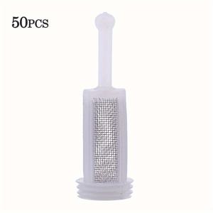TEMU 50개 미세 메쉬 일회용 스프레이 건 필터 - DIY 및 전문 도장용 효율적인 페인트 여과, 스프레이 페인트 필터링 | 원통형 필터 | 플라스틱 메쉬 필터