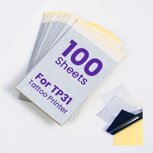 TEMU 포메모 TP31 미니 타투 프린터용 타투 전사지 - 100매 (3.15