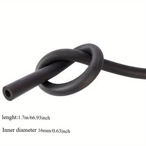 TEMU 1.7M 고무 파이프용 폼 단열재, 실외 수도관 보호대, 에어컨 및 손잡이 그립 지지용 보온 및 방수 슬리브, 파이프 단열 폼, 파이프 단열, 파이프 단열재, 에어컨 보호대