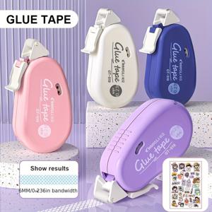 TEMU 4개 롤 이중용 테이프, 스크랩북 테이프, 공예, 접착 테이프, 스크랩북 용품, 학교 사무실, 모든 그룹에 이상적입니다.