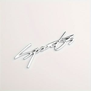 TEMU 스포츠 레터 로고 엠블럼 배지 자동차 스티커, 금속 3D 오토 자동차 트렁크 페더 스티커, 오토 액세서리