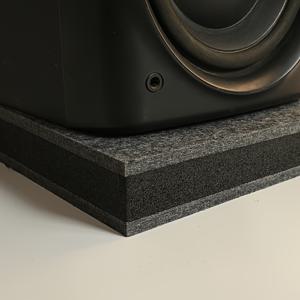 TEMU 서브우퍼 충격 흡수 패드 스피커 안티-충격 매트 고주파 소음 쿠션 충격 흡수 플레이트 기계 진동 보호 도구