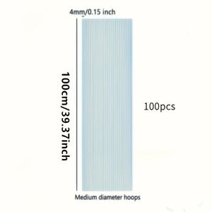TEMU 100개입 화이트 농업용 유리섬유 막대, 단단한 유리 섬유 지지봉 - 내구성과 유연성, 39.37인치 길이, 가드닝 및 농업용 태양 차단 및 서리 방지에 이상적