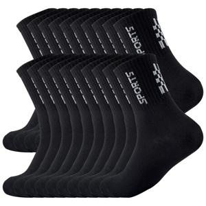 TEMU 남성용 미드-캘프 농구 롱 튜브 양말 힙합 레터 소크스 20켤레 팩