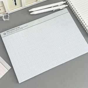 TEMU 가로 선과 격자가 있는 다목적 드래프트 책, 쉽게 쓰기 위한 두꺼운 종이, 찢을 수 있는 노트북 및 단축서, 학습 자료에 대한 노트를 작성할 때 적합, 책당 30페이지