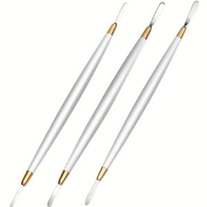 TEMU 3pcs 도자기 조각 인형의 눈이 열리는 칼 - 초경량 알루미늄 공예 도구, 부드러운 도자기, 수지, 폴리머 도자기 인형을 위한 인간공학적 손잡이 - 얼굴 조각, 인형 만들기 액세서리, 세부 조각, 세련된 금속 마감, 내구성 있는 공예 도구