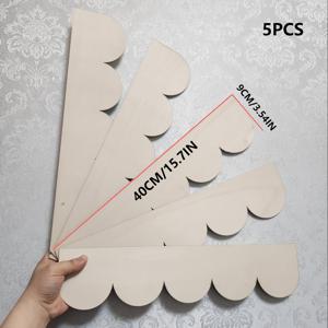 TEMU 5/12개 DIY 인형의 집용 목재 지붕 타일, 자연스러운 나무 스크린 - 인형의 집 만들기 및 장식용