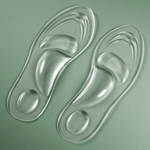 TEMU 2개 세트 여성용 투명 젤 깔창 - 미끄럼 방지, 충격 흡수, 내마모성 투명 깔창, 미끄럼 방지 깔창,발 편안함,은밀한 패딩,투명 신발 깔창,통기성 패딩,내구성 있는 소재,신발 쿠션,미끄럼 방지 패드,여행 필수품,일상복