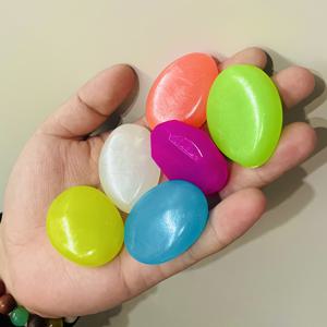 TEMU 48개 4.5cm 초대형 레진 야광 조각 DIY 정원등, 아쿠아리움 조경 및 화분 장식용 로맨틱 별빛 디자인, 햇빛 또는 빛에 반응