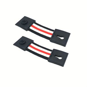 TEMU 남녀 공용으로 사용할 수 있는 2개의 조절 가능한 셔츠 슬리브 쿠프 - 신축성 있는 버튼 클로저 팔밴드, 미끄럼 방지 디자인, 흰색과 검정색으로 된 빨간 줄무늬가 있는, 캐주얼한 스타일, 셔츠용으로 조절 가능한 쿠프, 셔츠 액세서리, 세련된 액세서리, 내구성 있는 액세서리