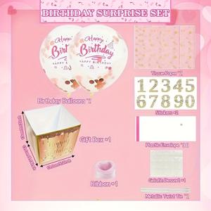 TEMU 업그레이드된 생일 돈 상자, 캐시 선물 풀, 재미있는 풀 돈 풍선 상자, 생일 선물, 여성 남성 베스트 프렌드 아내 자매를 위한 생일 선물, 크리스마스, 할로윈