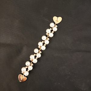 TEMU 우아한 아크릴 진주 폰 차밍, 금색 금속 클래스 - DIY 폰 케이스 장식, 다기능 패션 매달린 장식, 세련된 폰 펜던트 | 하트 디자인 | 세련된 모바일 액세서리