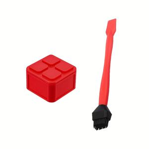 TEMU 2개 세트 - 밀봉식 이중뚜껑 수납용기가 포함된 접착제 브러시 키트, 비점성 적용기 세트 (검은색 솔 & 빨간색 케이스) - DIY 목공, 공예, 미술 사업에 최적화된 휴대형 도구: 내구성 있고 청소하기 쉬운 디자인, 튼튼한 구조의 컴팩트 세트