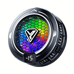 TEMU 2-in-1 자석 백 클립 폰 쿨러, 빠른 냉각과 효율적인 작동, AI 스마트 온도 제어 및 실시간 디스플레이, 아이스 매그네틱 흡착으로 화면/손 방지, 애플/ 호환, 휴대용 편리함