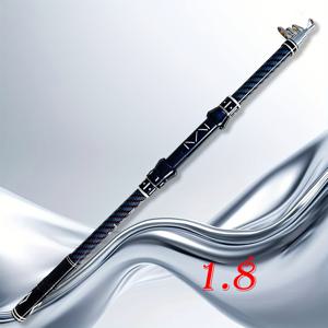 TEMU 휴대용 고탄소 섬유 텔레스코픽 낚시대 /2.1m/2.4m 알루미늄 합금 릴 세트 컬러풀 세라믹 가이드 링 다중 섹션 디자인 경량 휴대가 편리한 손잡이 튼튼한 내구성 모든 수체에 적합