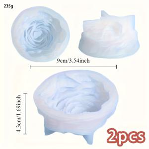 TEMU 2개 대형 모란 실리콘 몰드 - 리얼리스틱 3D 플로럴 디자인, 웨딩, 발렌타인데이 및 어머니날 장식, 비누 만들기, 캔들, DIY 공예용 - 내구성 있는 재사용 가능한 실리콘 몰드