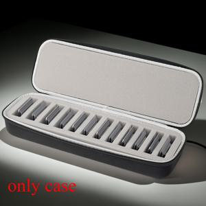 TEMU 12-Blade Hair Clipper Guard Organizer Case - 내구성 있는 여행용 보관함, 안전한 구획, 편리한 액세스 및 보호를 위한紧凑형 디자인, 검은색 및 흰색, 헤어 클리퍼 보관함, 세련된 조직자, 보호 커버