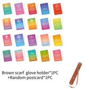 TEMU 1개 인조 가죽 액세서리 클립 - 다기능 스카프 & 장갑 홀더, 방지 디자인, 포스트카드 박스 스타일의 여행 정리함, 장갑과 스카프를 안전하게 보관하는 핸즈프리 편의성, 여행용 수하물