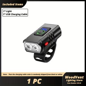 TEMU MACROCOSM 초고휘도 자전거 라이트 - USB 고속 충전, 6가지 모드 & 배터리 표시기, USB-C 포트, 핸들바/핸드헬드 마운트, 장시간 사용 가능한 18650 리튬 배터리 - 사이클링, 산악자전거, , 캠핑, 비상용 - 스마트폰/태블릿 호환 (어댑터 필요), 야외 조명, 긴급등, 고품질 LED, 내구성 케이스