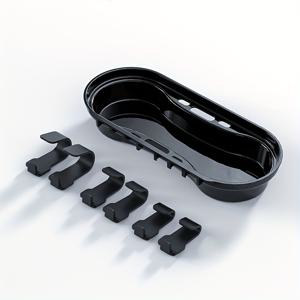 TEMU 컴팩트 헤어 살롱 수납 선반 트레이, 내구성 플라스틱 바버샵 용품 정리대, 다용도 랙