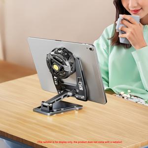 TEMU 1pc 크리에이티브 데스크탑 홀더 접이식 방지 쿨링 패드, 휴대폰 태블릿용, 쿨러 보관용 적합, 방지 디자인, 쿨러 없이 접이식 보관