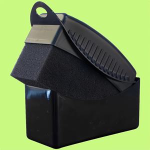 TEMU 뚜껑이 있는 자동차 휠 브러시 - 왁스 코팅 스펀지 청소 도구, 타이어 및 내부 틈새, 모서리용 - PP 소재, 사계절 사용 가능