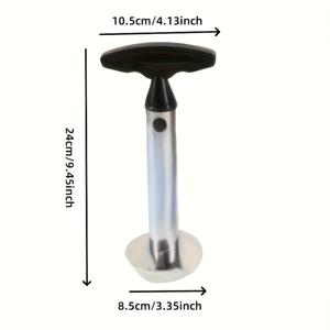 TEMU 스테인리스 스틸 파인애플 제거기 및 슬라이서, 에르고노믹 컴포트, 스테인리스 스틸 파인애플 제거기, 다기능 과일 딸기 제거기, 주방 가제트, 편리한 껍질 제거 및 슬라이싱, 파인애플 제거기 및 슬라이서, 11개 축제에 적합