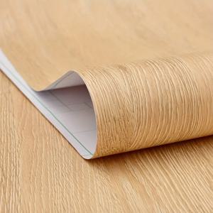 TEMU 1롤, 0.12mm 두께, 떼어내는 PVC 벽 스티커, 노란색 나무 무늬 접착지, 캐비닛 및 서랍 상단 텍스처, 방수 자체 접착, 가구 리모델링