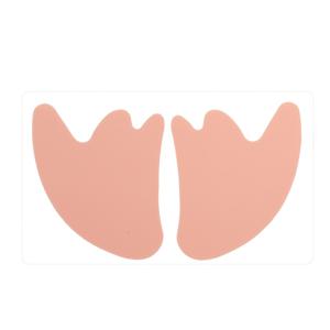 TEMU 재사용 가능한 실리콘 V-라인 얼굴 패치 - 이마, 볼뼈 & 턱선 컨투어링, 휴대용 접착식 즉각적인 청춘 V-라인 턱선, 배터리/전기 없음, 민감한 피부에 안전한 라이트 베이지