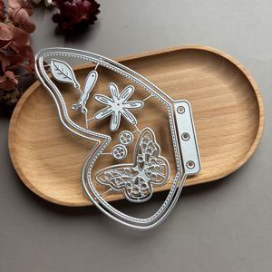 TEMU 나비 루스리프 북 메탈 커팅 다이 스크랩북 카본 스틸 몰드 엠보싱 커터 DIY 앨범 인사말 카드 장식 공예용