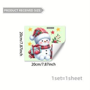 TEMU 크리스마스 발광 눈사람 벽 스티커, 나무 가지 & 별 포함 - 자체 접착 PVC 장식, 침실, 거실, 현관용 - 축제적인 야간 장식, 크리스마스 장식, 형광 크리스마스 스티커, 어둠 속에서 빛나는 크리스마스 스티커, 장식 벽 스티커, 방 장식, 벽 스티커 홈 데코, 접착 비닐 벽용|스티커