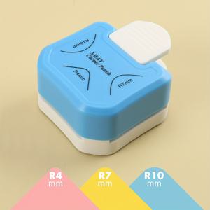 TEMU R4mm, R7mm, R10mm 사이즈의 3-in-1 코너 라운드 펀치 세트 - 카드스톡, 종이 공예, DIY 프로젝트, 잭 저널, 사진 카드 및 스크랩북에 이상적, 공예 액세서리|생동감 있는 공예 도구|내구성 있는 플라스틱