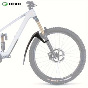 TEMU RBRL 마운틴 바이크 프론트 머드 가드 - 포크 홀 설치 불필요, 도구 없이 간편 장착, 모든 지형용 튼튼한 스플래시 가드, 먼지·눈·모래 방지 - 산악, 사이클로크로스, 커뮤터 자전거 호환 가능 - 사이클링 액세서리, 트레일 라이딩, 스트림라인 디자인, 고성능 소재, 아웃도어 애호가용