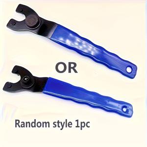 TEMU 조절 가능한 각도 그라인더 렌치 - 정밀 유지보수, 휴대용 가정용 및 전동 공구 액세서리용으로 설계된 내구성 있는 블랙 플라스틱 키 잠금 도구