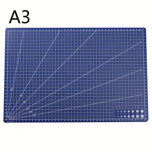 TEMU 헤비듀티 A3 로터리 커팅 매트 - 그리드 라인이 있는 전문가용 공예 매트, 미끄럼 방지 베이스, 스크랩북킹 및 패브릭 크래프트용, 롤러 커터 호환 가능, 초보자와 전문가를 위한 완벽한 선택, 양면 사용 가능한 내구성 소재, 재봉 애호가에게 적합