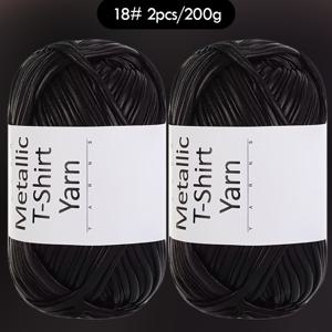 TEMU 2개/200g 메탈릭 글리터 폴리에스터 웨빙 실 - DIY 크로셰 & 뜨개질 소재, 가방/슬리퍼용 - 골드/실버 멀티컬러 옵션, 장식 리본, 공예 재료, 핸드메이드 액세서리, 화려한 색상, 반짝이는 트림, 두꺼운 리본, 수제 지갑 제작, 공예 애호가들을 위한 DIY 소품