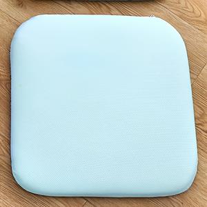 TEMU 초대형 45.01cm (45cm) 인체공학적 시트 쿠션 - 고밀도 PU 폼 의자 패드, 미끄럼 방지 베이스, 세탁 가능 & 통기성 커버, 사무용 의자, 자동차 시트, 장시간 착석용 헤비듀티 지원 - 하늘색/다크 그레이